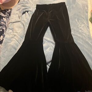 Chic Black Flared Kids Bottoms